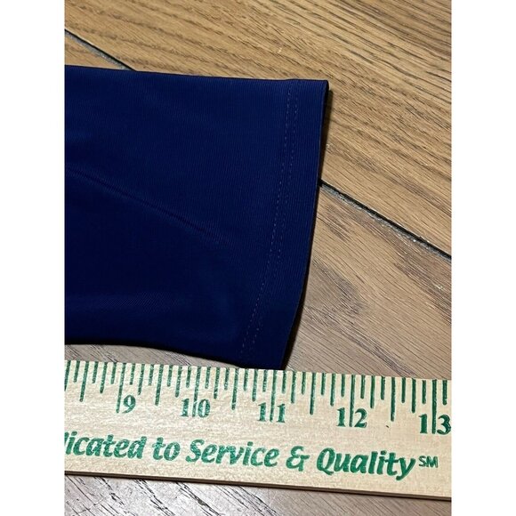 Lauren Ralph Lauren Long Sleeve Faux Wrap Round Neck Ruched Dress Size 6 Formal‎ - Picture 9 of 13